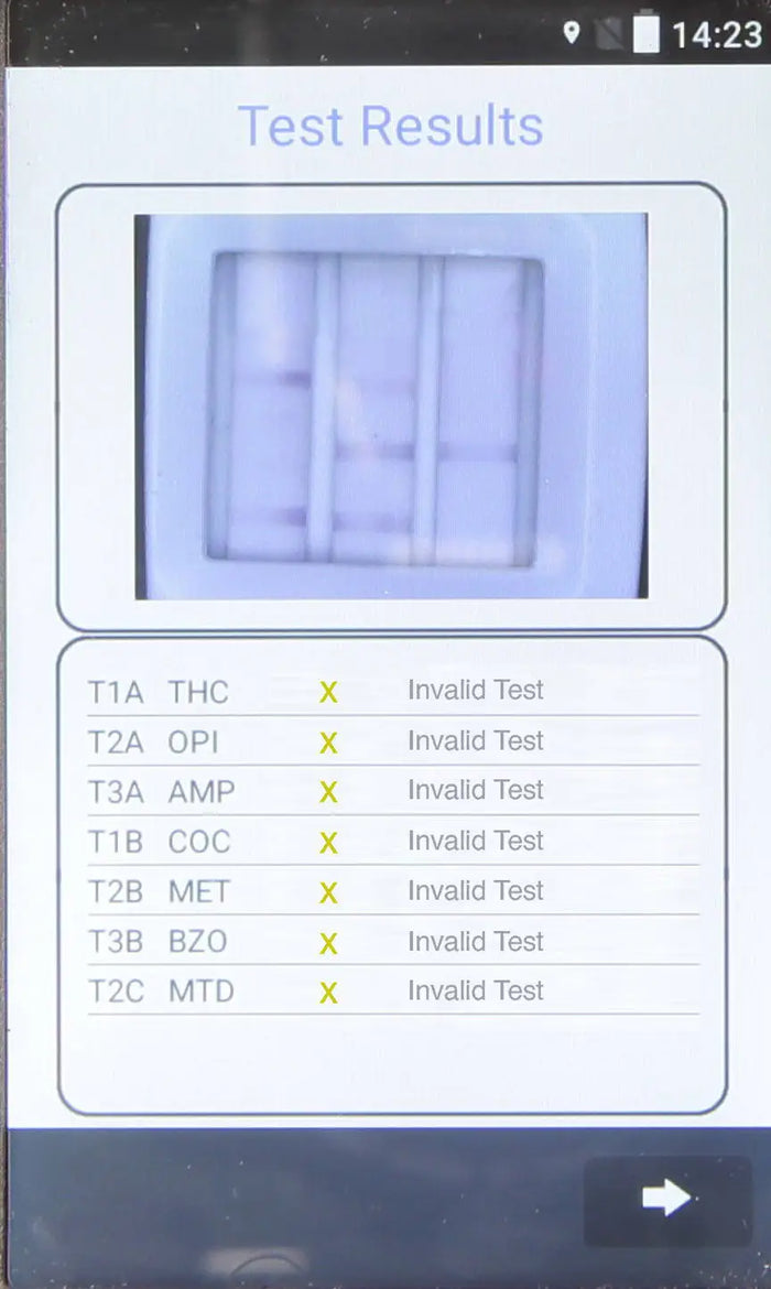 Invalid drug test results