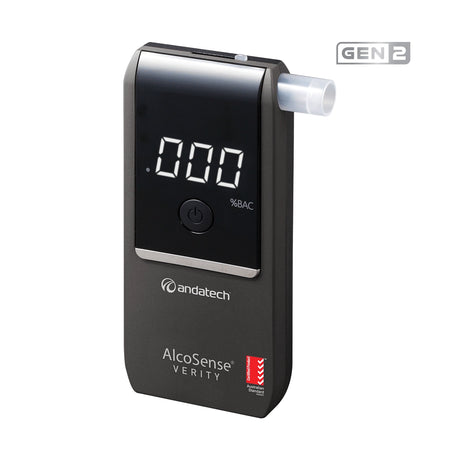 AlcoSense Verity personal breathalyser (Gen 2) in grey