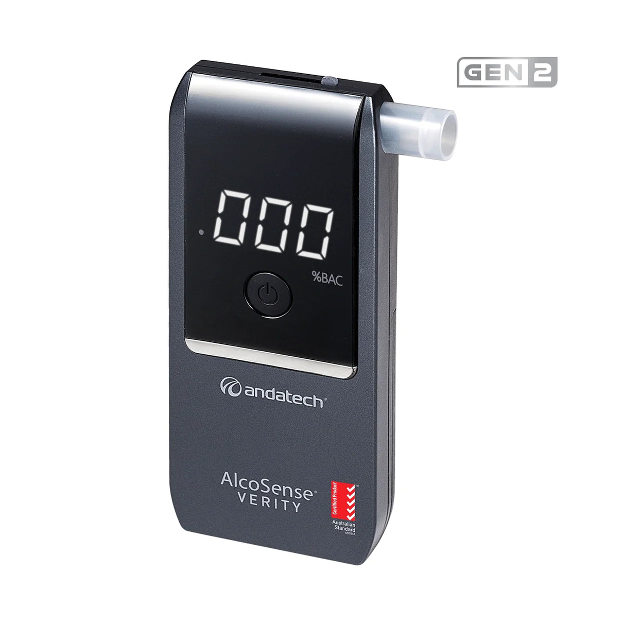 AlcoSense Verity personal breathalyser (Gen 2) in navy