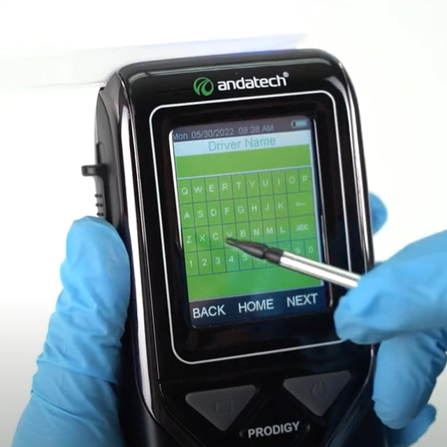 andatech prodigy s breathalyser touch screen stylus