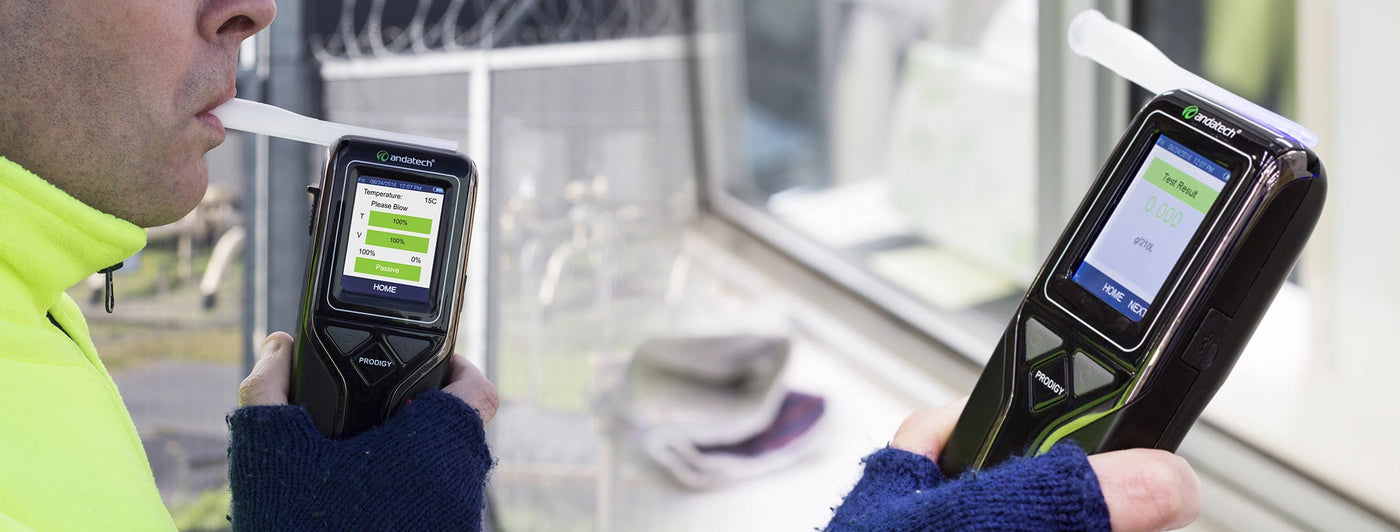 Andatech Prodigy S portable breathalyser for employee workplace testing