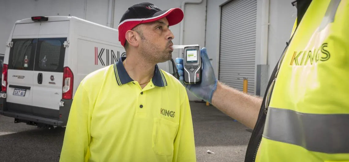 Kings Transport using breathalyser