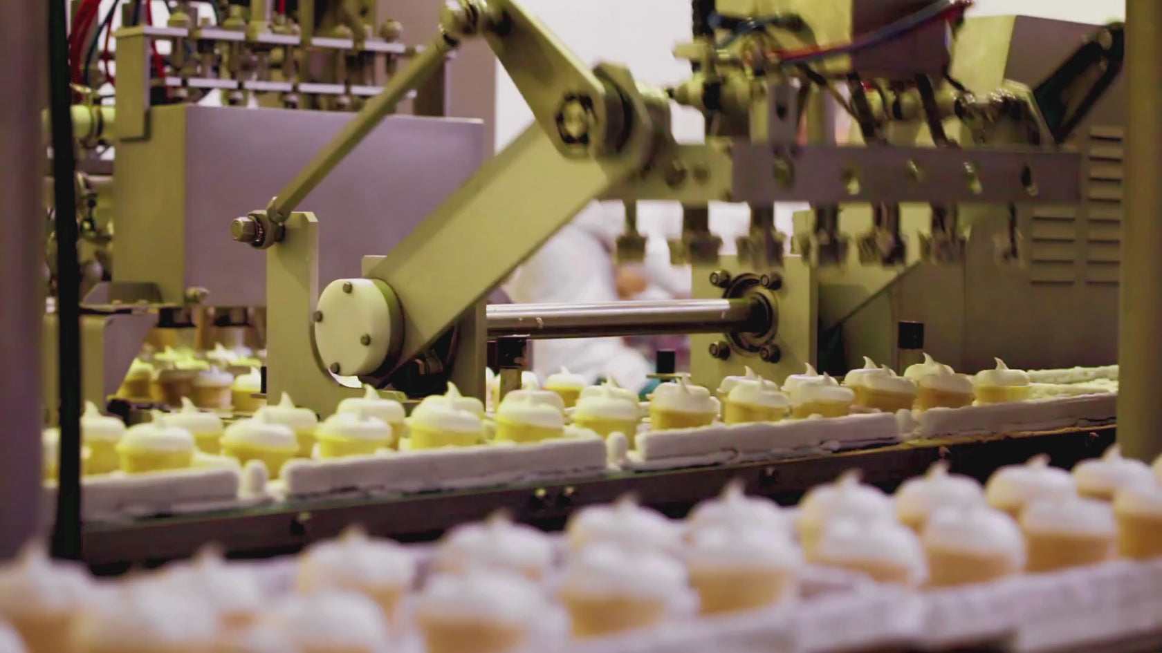 Food production industry background video