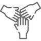 hands of unity icon