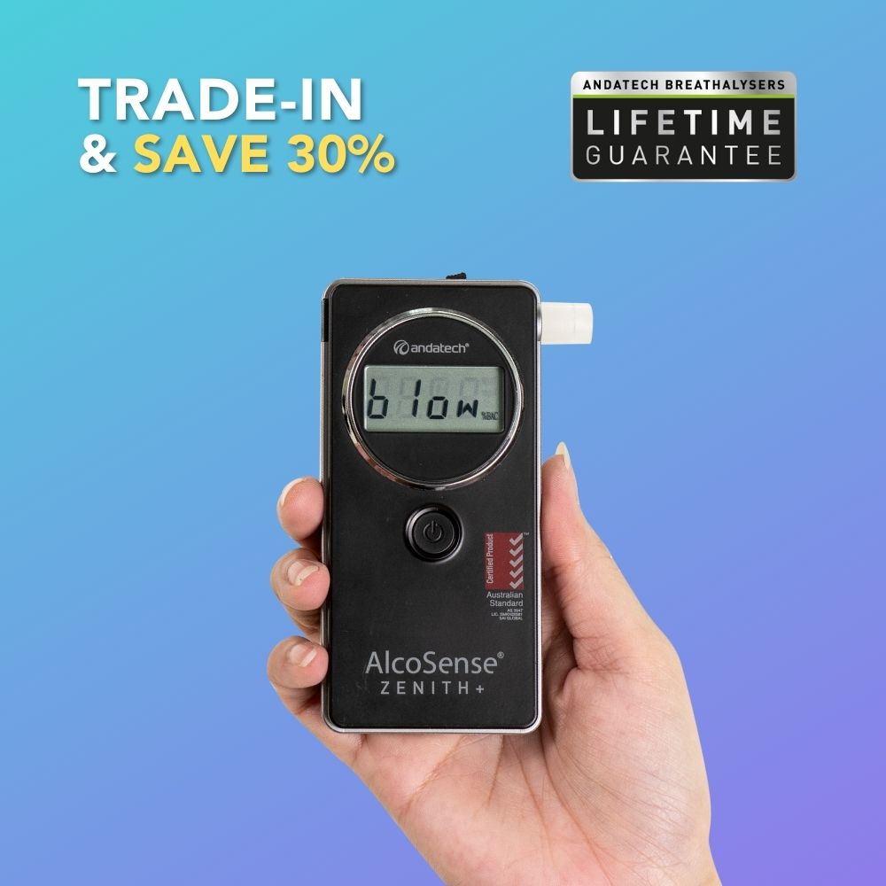 Trade in to AlcoSense Zenith+ breathalyser - Get 30% + Lifetime Guarantee