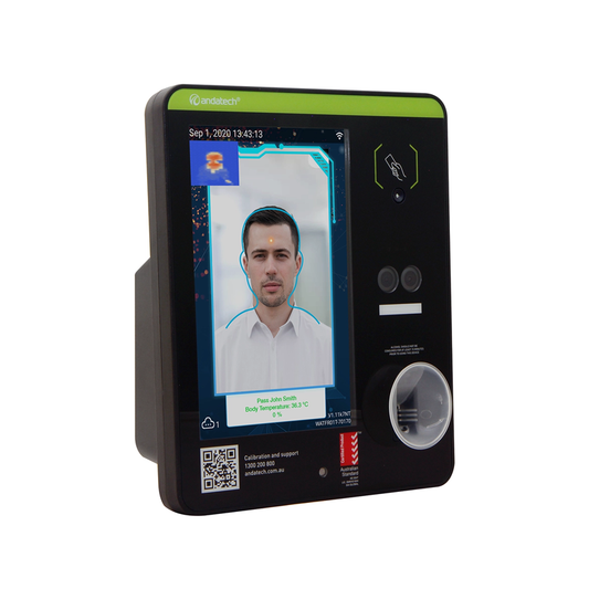 Andatech Soberlive FRX breathalyser with facial recognition and temperature screening