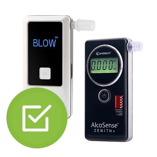 AlcoSense breathalyser calibration management plans