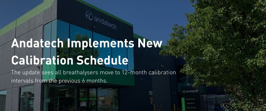 Andatech introduces new annual calibration schedule for breathalysers