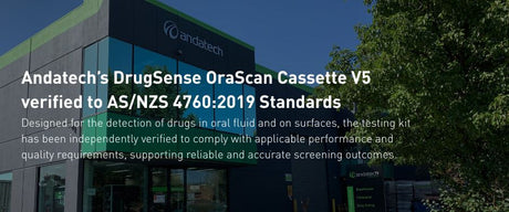 Andatech’s DrugSense OraScan Cassette V5 verified to meet AS/NZS 4760:2019 Standard