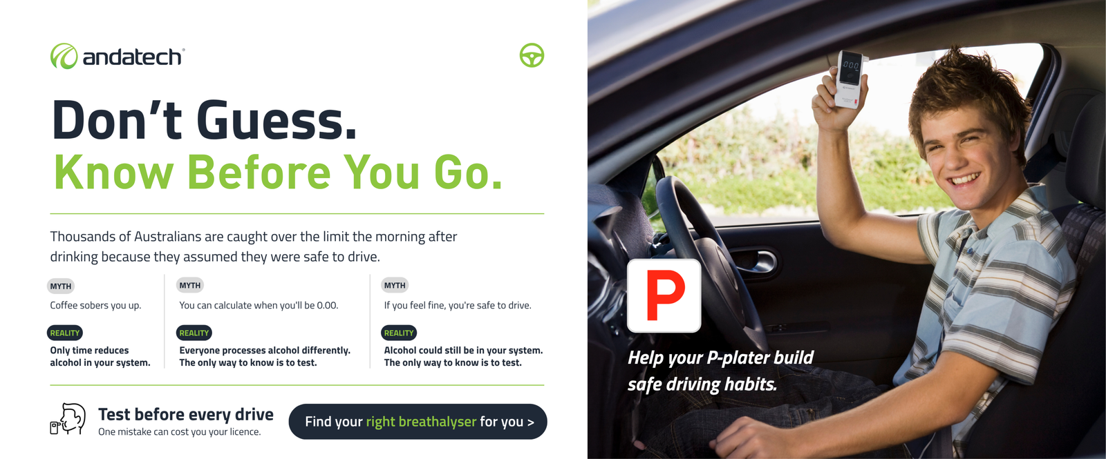Andatech Launches "Know Before You Go" Campaign to Protect P-Platers on Australian Roads