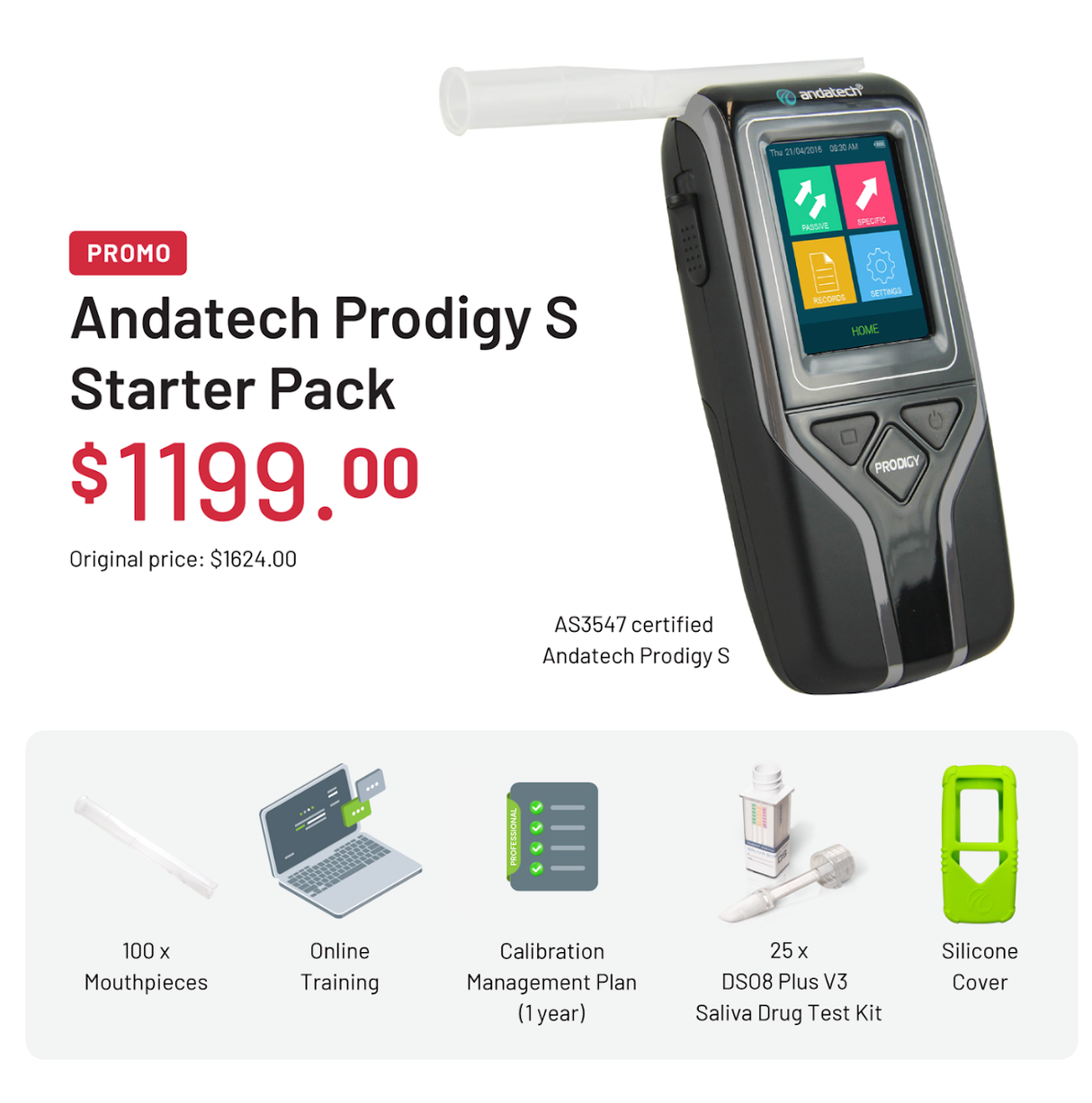 Prodigy S Drug and Alcohol Testing Starter Pack