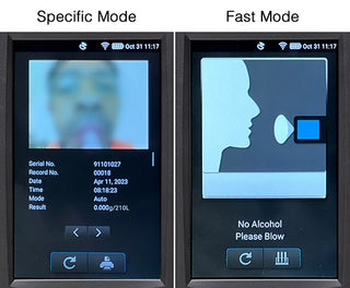 Andatech Prodigy 3 breathalyser fast and specific mode test results