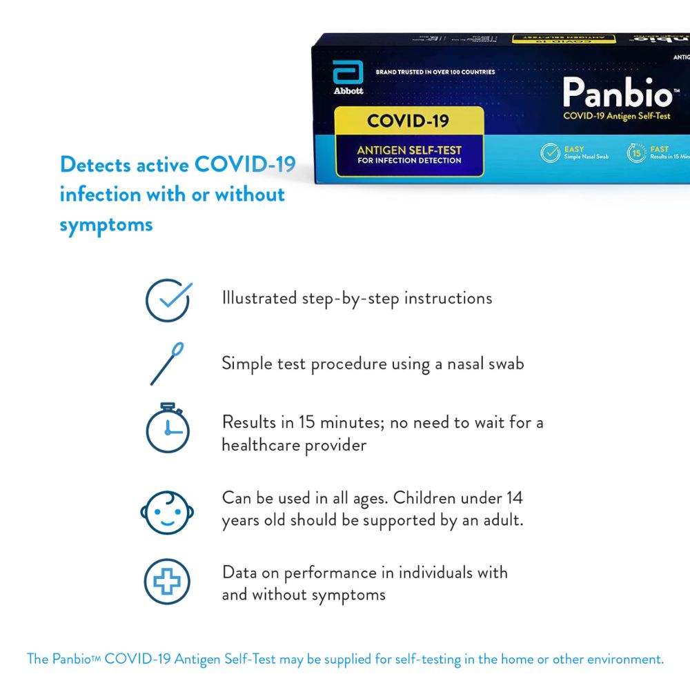 Abbott Panbio™ COVID-19 Antigen Self-Test Kit — ARTG Listed – Andatech