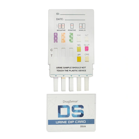 DrugSense DSU6 Urine Drug Test Dip Card