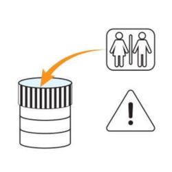 Fill urine drug test kit with sample
