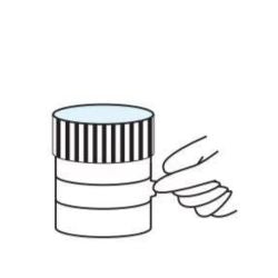 Peel urine drug test kit label to read results