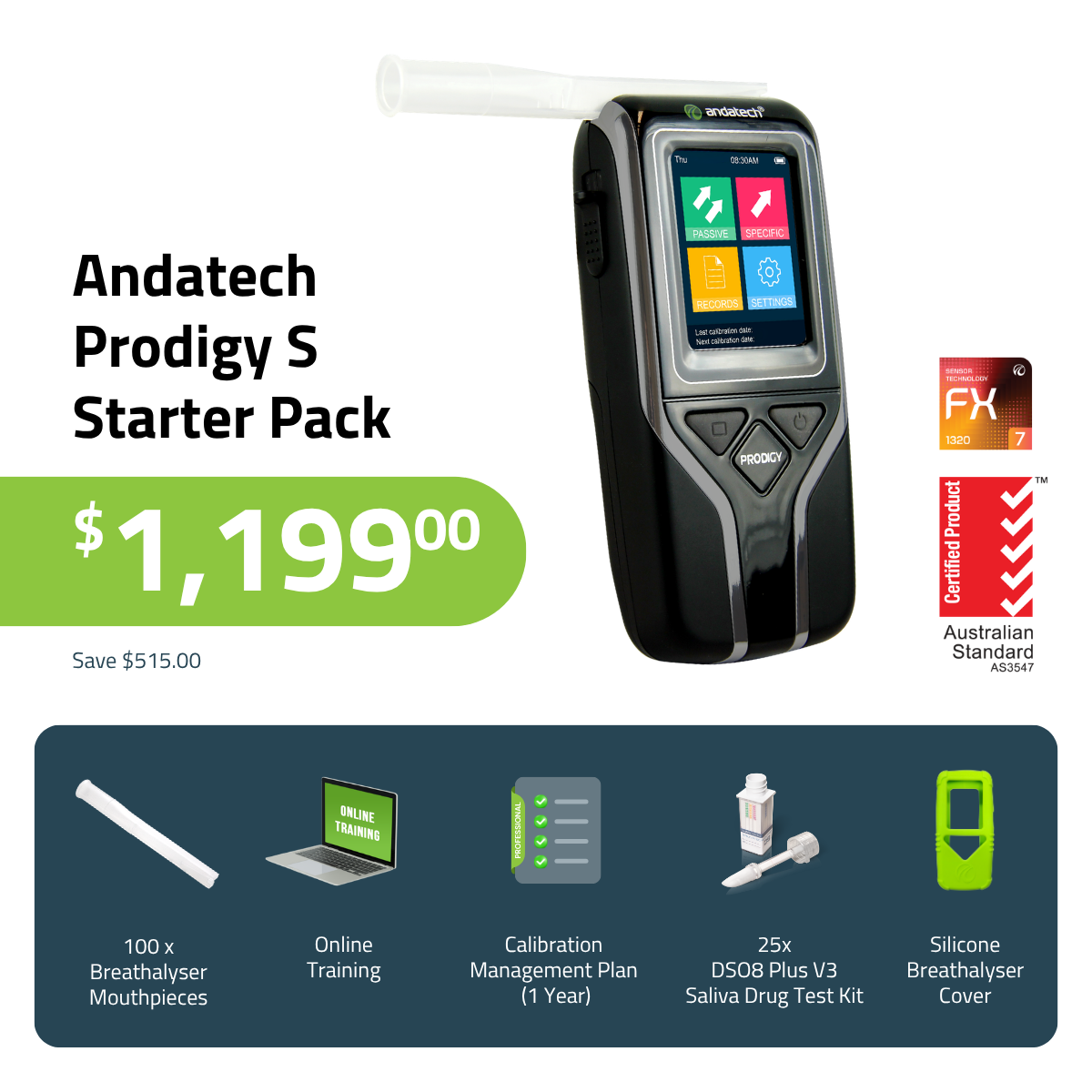 Prodigy S Drug and Alcohol Testing Starter Pack