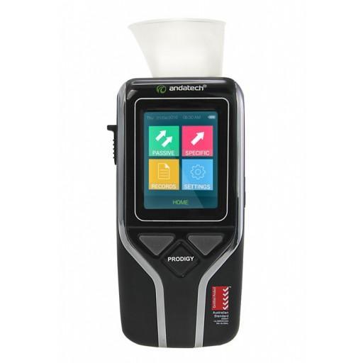 Portable breathalyser with passive test mode - Andatech Prodigy S with sampling cup