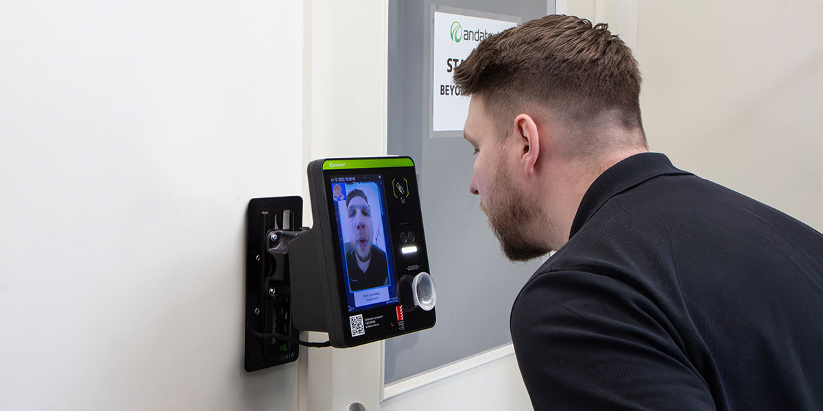 Andatech Soberlive FRX wall mounted breathalyser with facial recognition and access control management