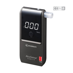 AlcoSense Verity personal breathalyser (Gen 2) in grey