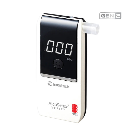AlcoSense Verity personal breathalyser (Gen 2) in white