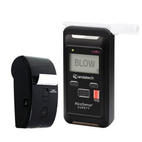 Andatech Surety breathalyser with bluetooth printer