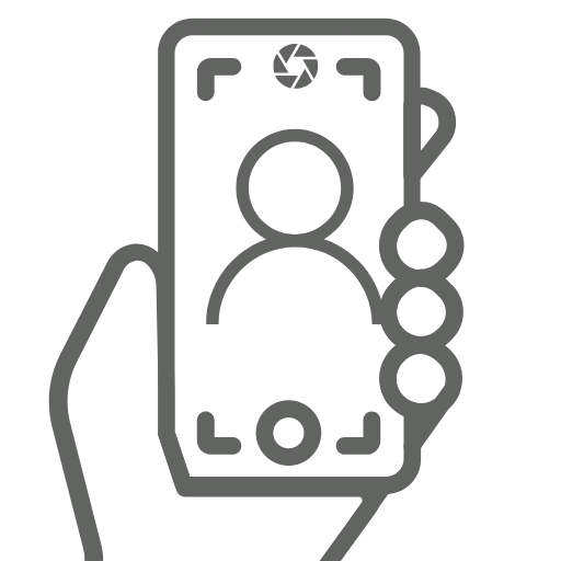 phone selfie icon