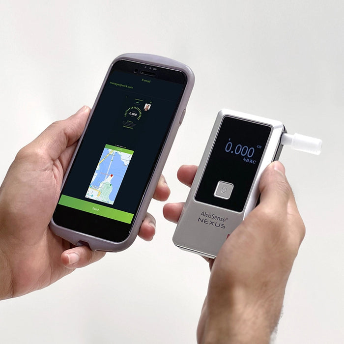 Share alcohol test results and locations through the Andalink mobile app