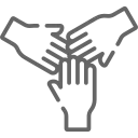 hands of unity icon