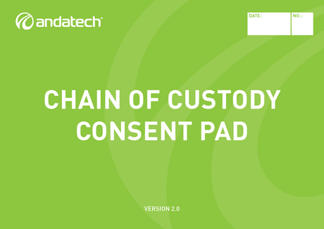 Chain of custody form page 