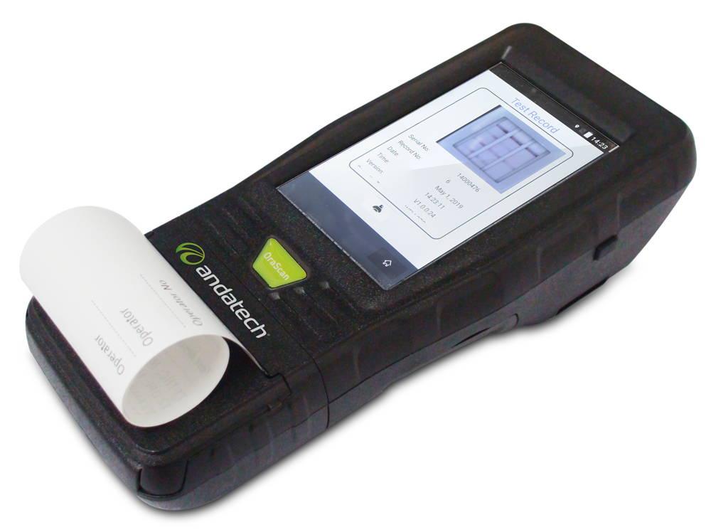 DrugSense OraScan drug analyser with built-in printer